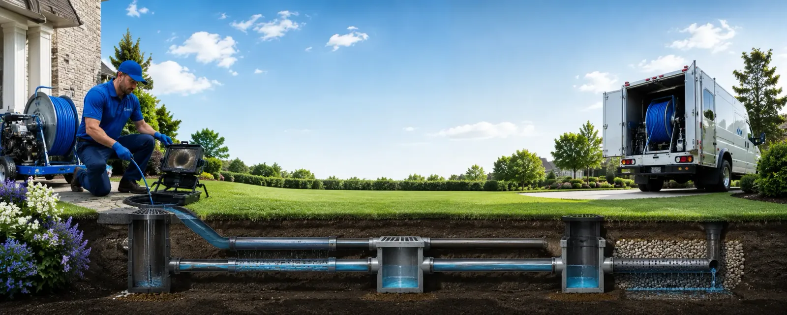 Outdoor drain cleaning information for Cheshire, CT